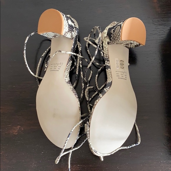 Anthropologie Snake Print Heels - Picture 5 of 5